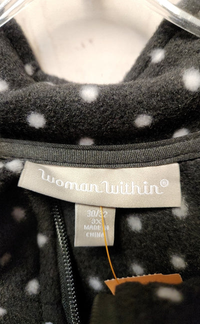 Woman Within Women's Size 3X Black Vest