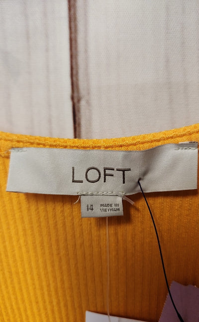 NWT Loft Women's Size 14 Orange Dress