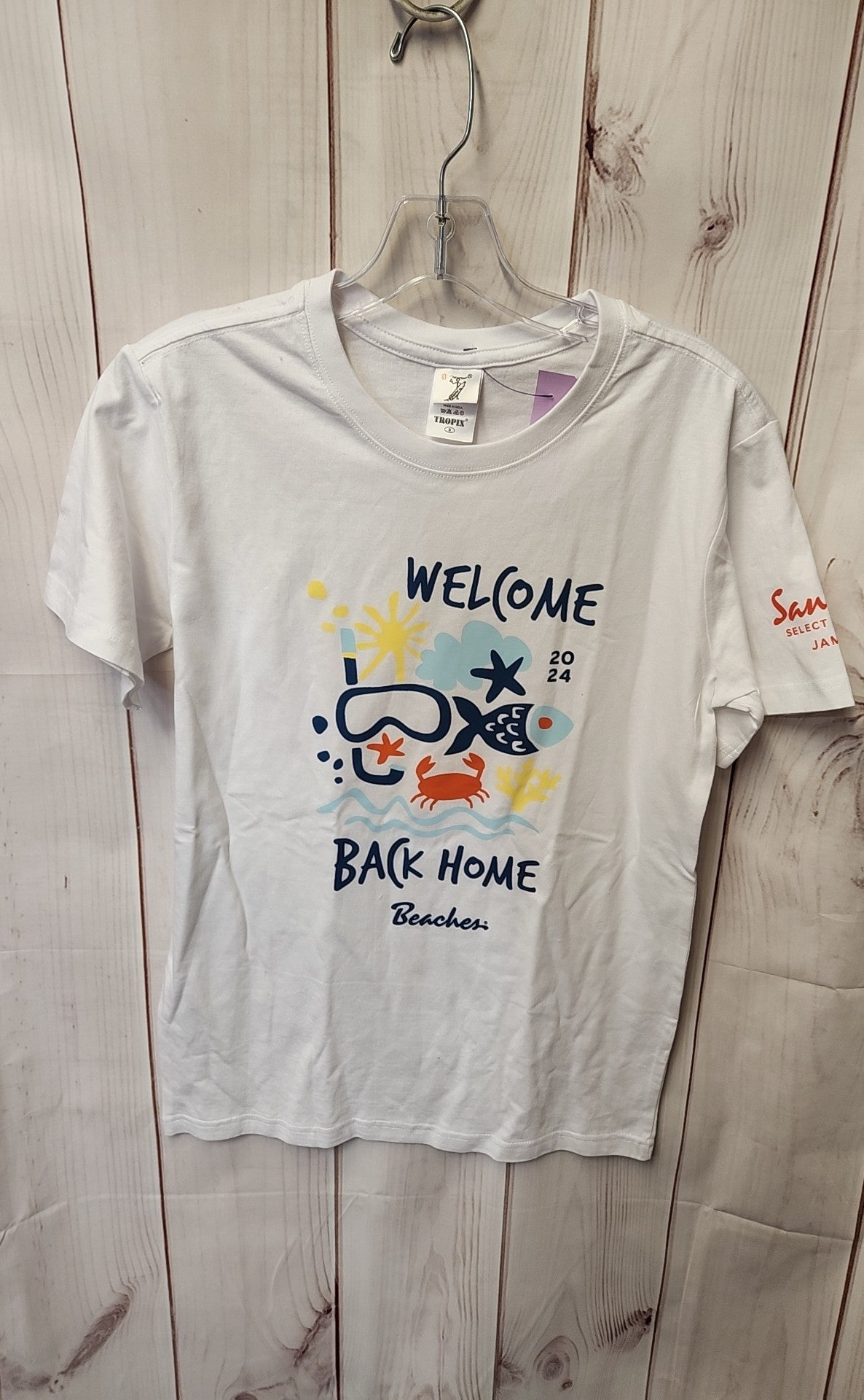 Tropix Men's Size S White Shirt