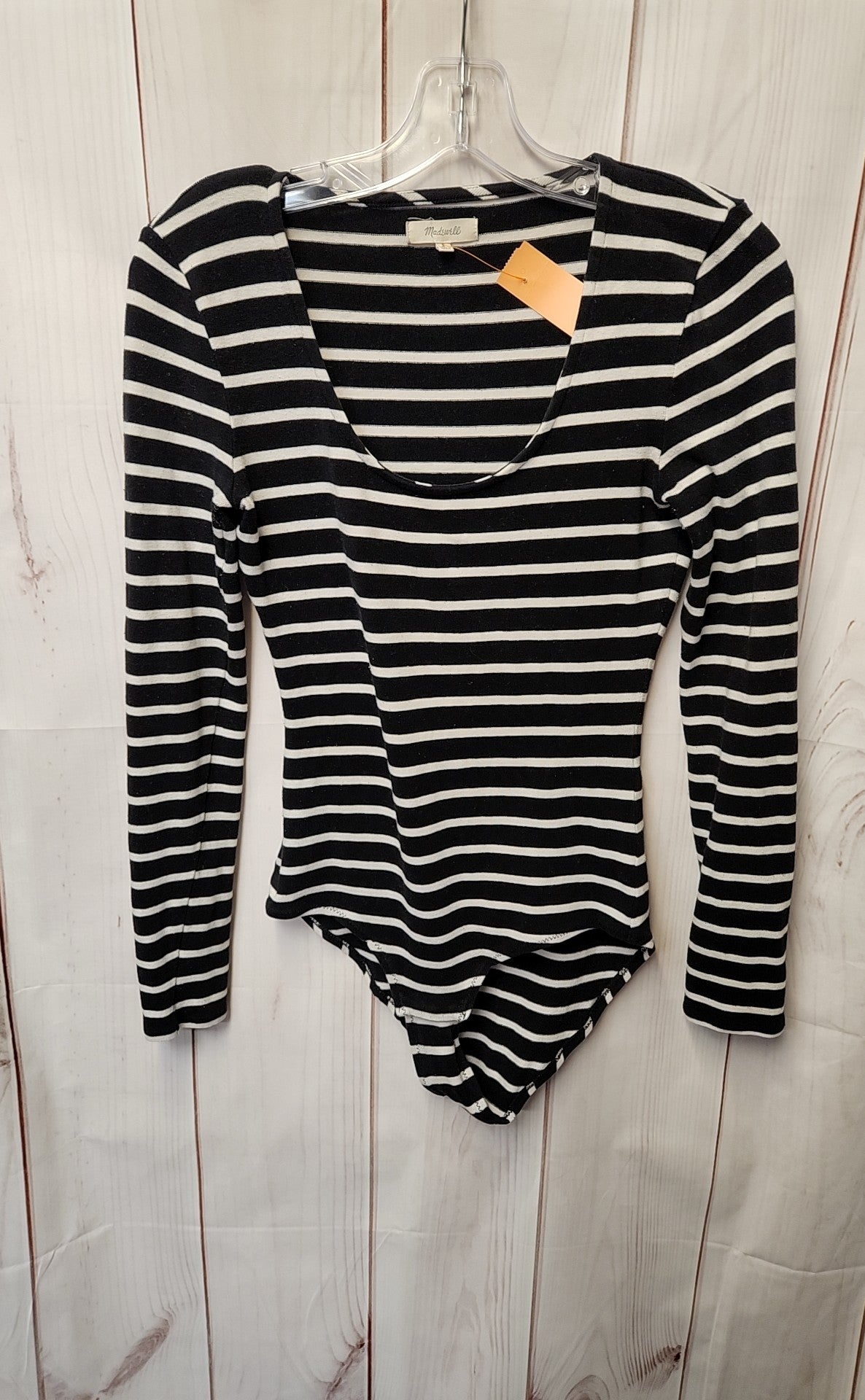 Madewell Women's Size S Black & White Bodysuit