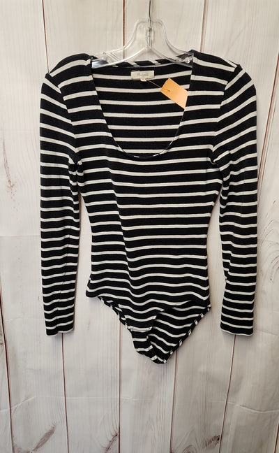 Madewell Women's Size S Black & White Bodysuit