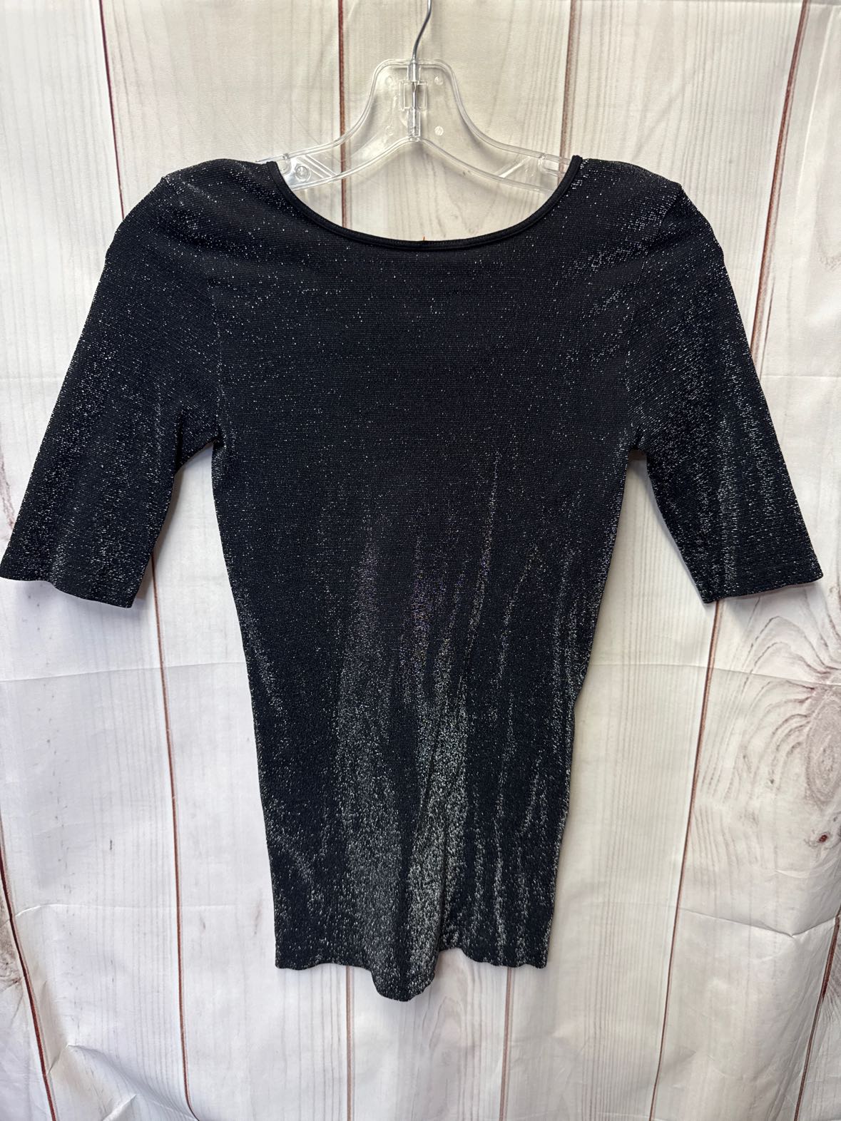Tees by Tina Women's Size One Size Black & Silver Short Sleeve Top