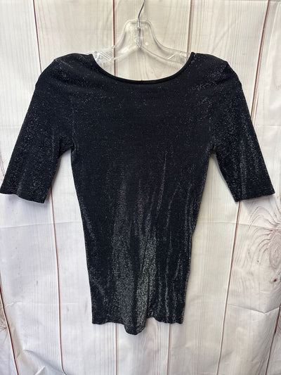 Tees by Tina Women's Size One Size Black & Silver Short Sleeve Top
