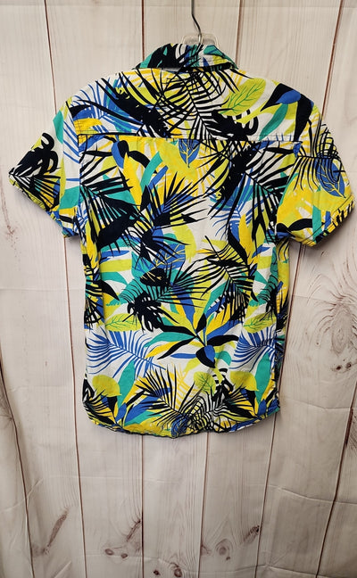 Broken Threads Men's Size S Blue & Yellow Floral Shirt