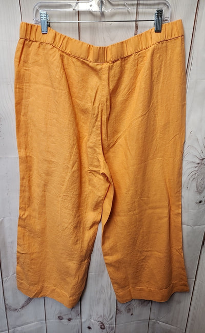 NWT J Jill Women's Size L Peach Linen Pants