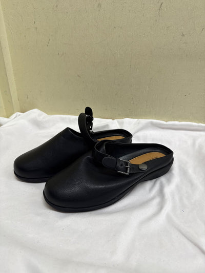 Comfortview Women's Size 9-1/2 Black Clogs Shoes