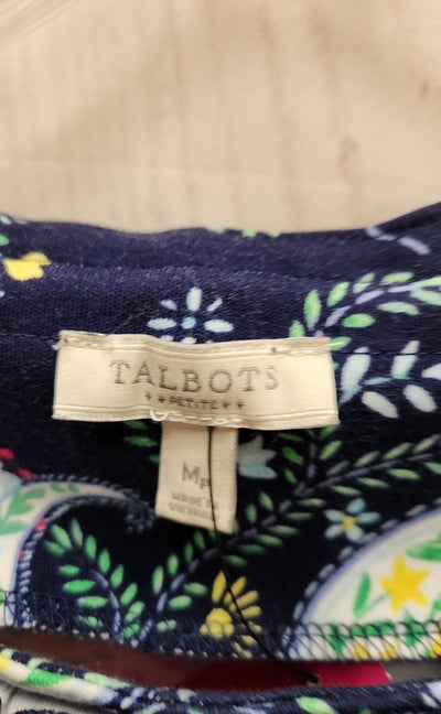 Talbots Women's Size M Petite Navy Dress