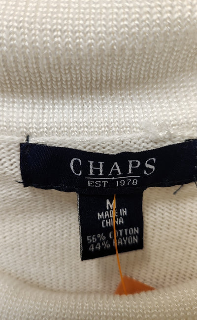 Chaps Women's Size M White Sweater