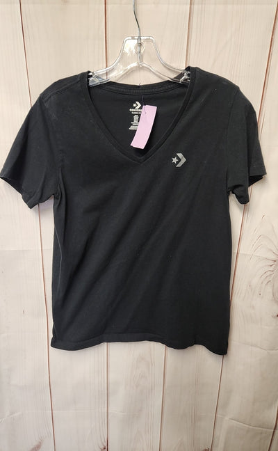 Converse Women's Size M Black Short Sleeve Top