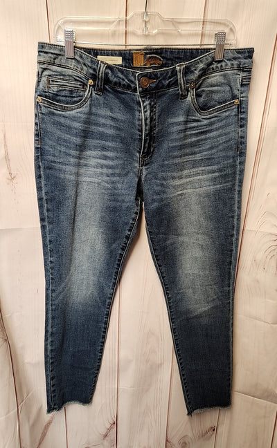 Kut from the Kloth Women's Size 12 Petite Blue Jeans Carlo Ankle Skinny Petite
