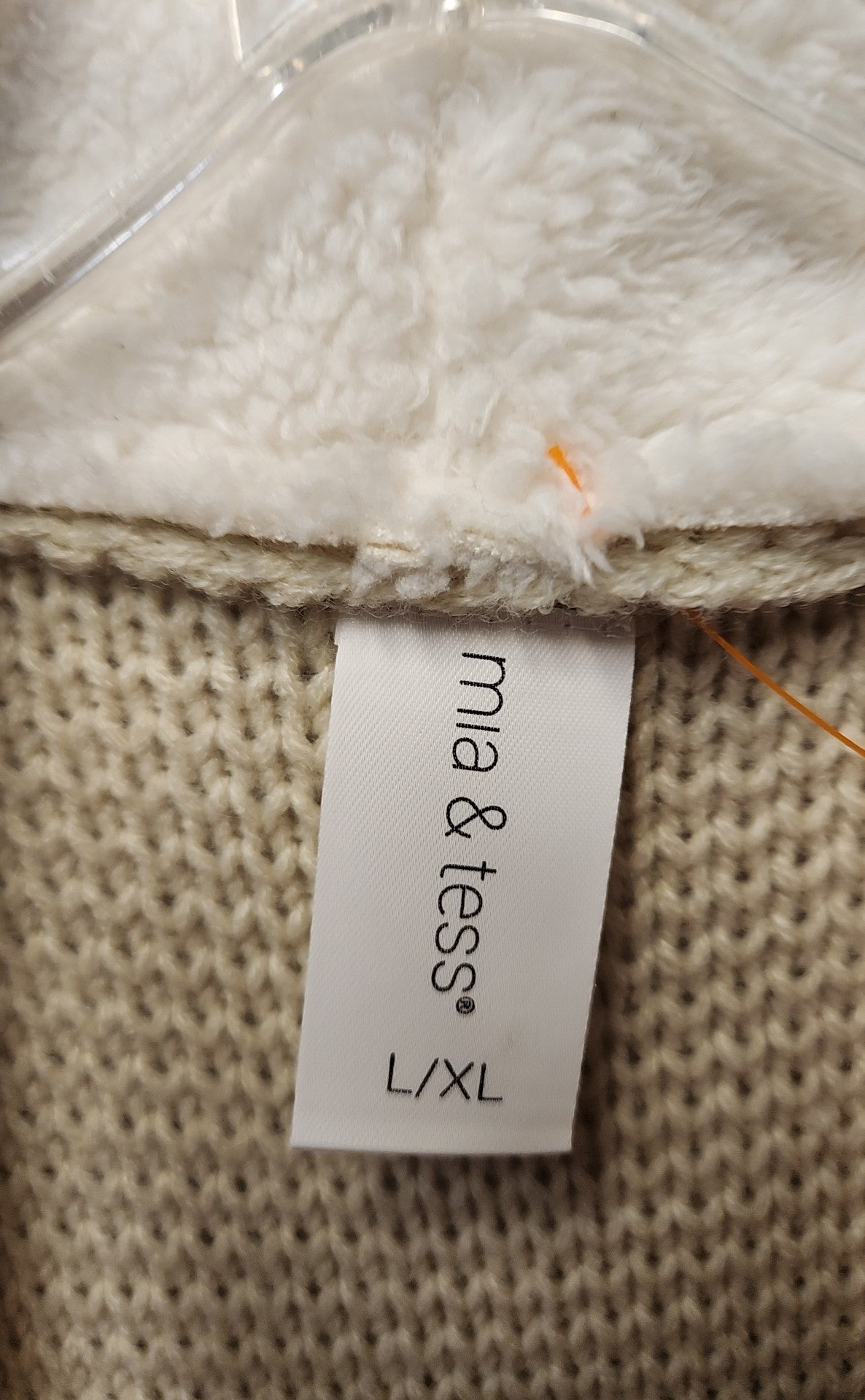 Mia & Tess Women's Size Large/X-Large White Cardigan