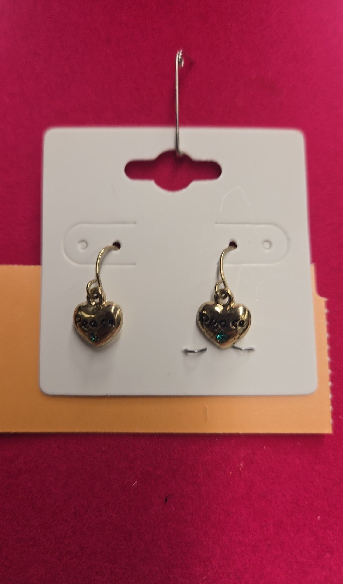 Gold Heart Earrings