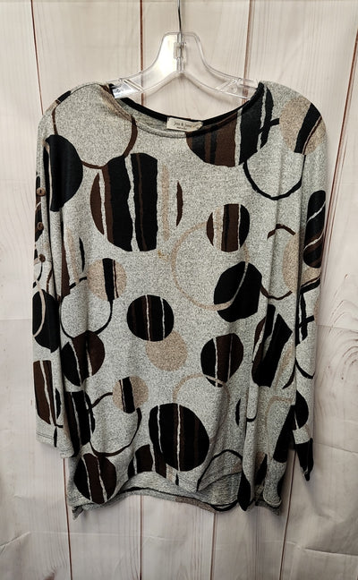 Jess & Jane Women's Size XL Gray Sweater