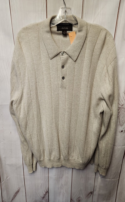 Tasso Elba Men's Size XL Beige Cashmere Sweater