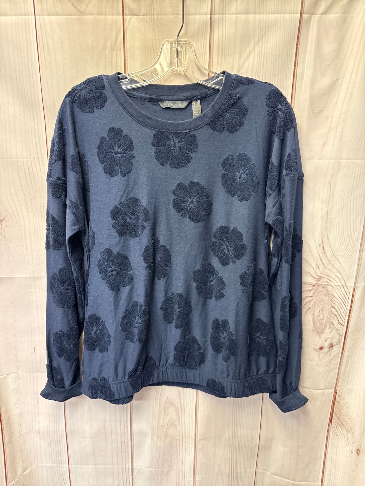AnyBody Women's Size S Navy Sweatshirt
