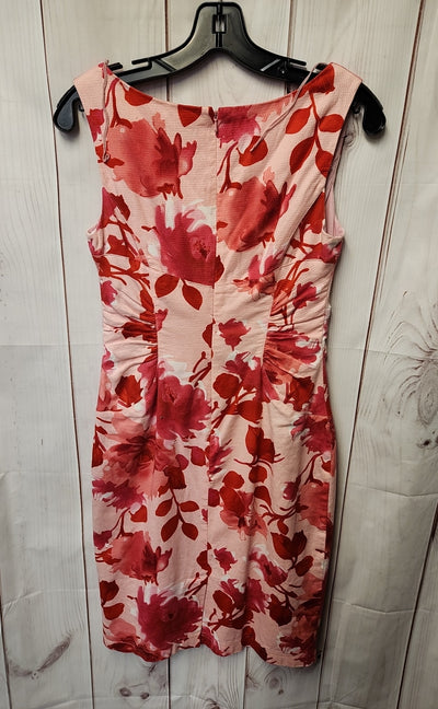 Adrianna Papell Women's Size 6 Pink Floral Dress