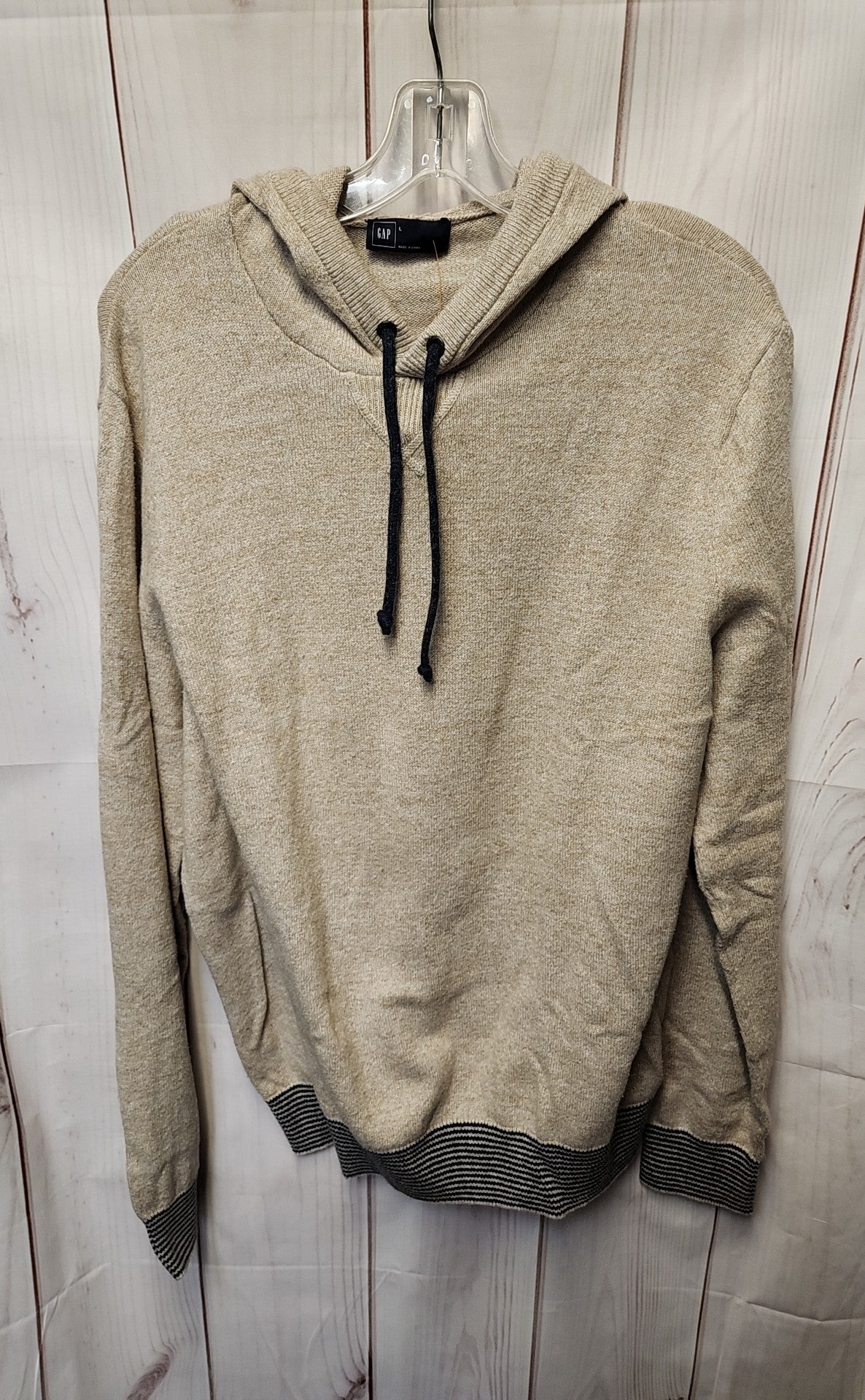 Gap Men's Size L Tan Hooded Sweater