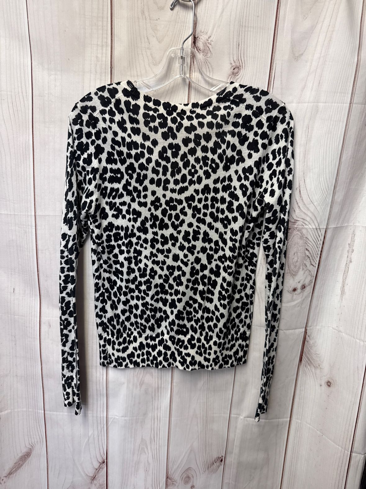 Loft Women's Size S White & Black Cardigan