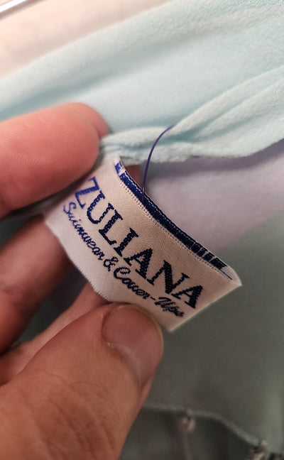 Zuliana Teal Cover-up Skirt