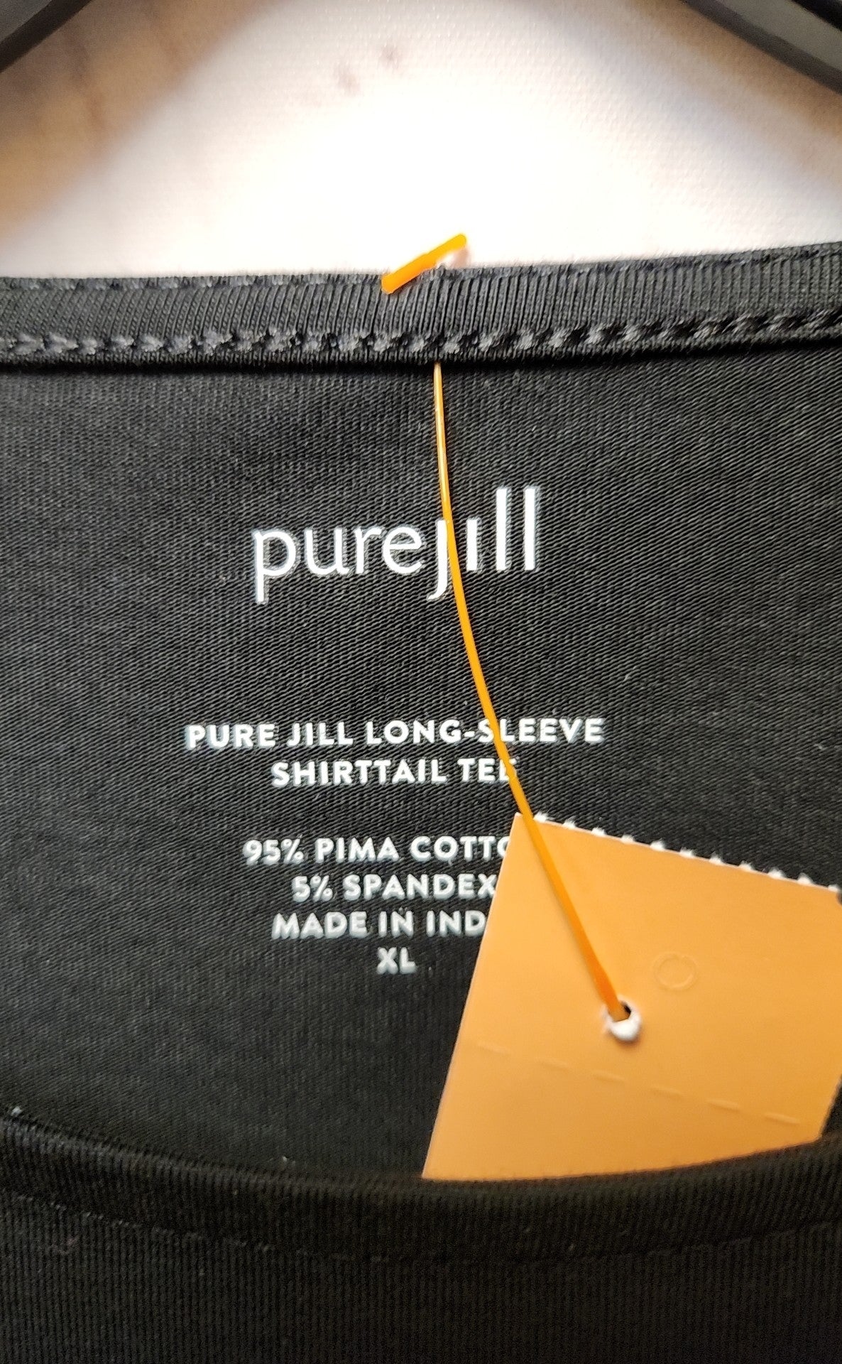 Pure Jill Women's Size XL Black Long Sleeve Top