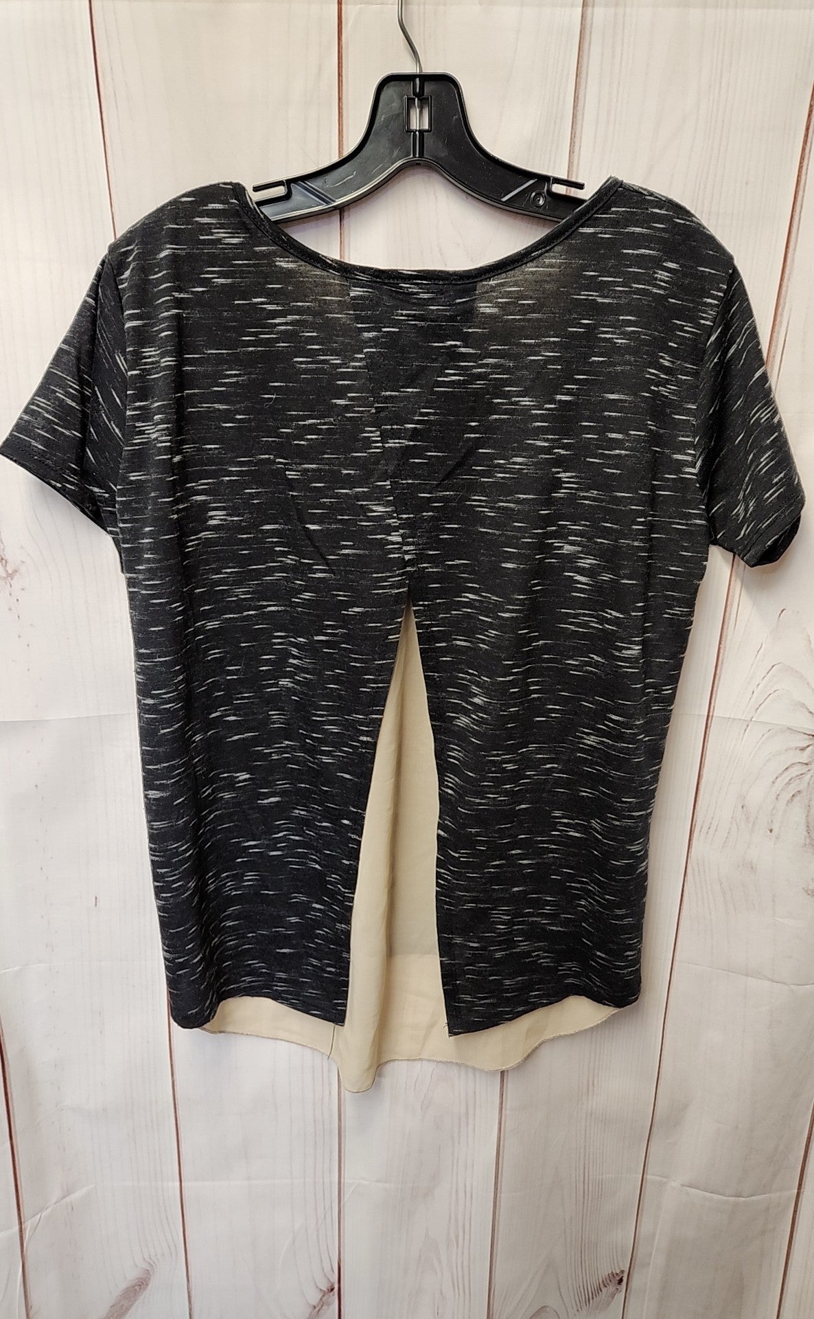 Tea & Rose Women's Size M Black Short Sleeve Top