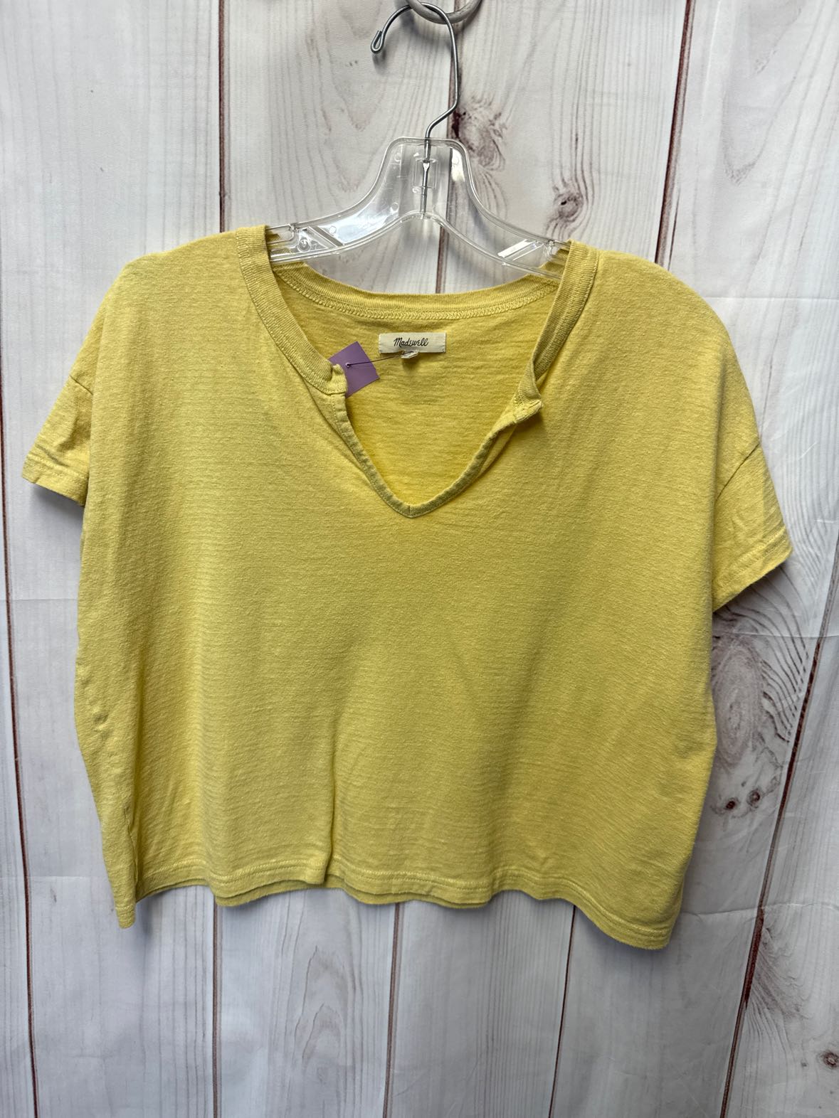 Madewell Women's Size S Yellow Short Sleeve Top