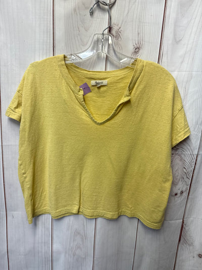 Madewell Women's Size S Yellow Short Sleeve Top