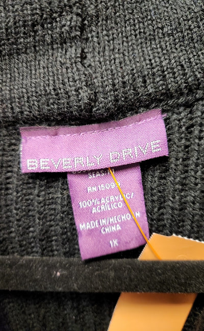 Beverly Drive Women's Size 1X Black Sweater