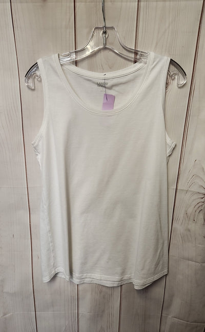Lands End Women's Size S White Sleeveless Top