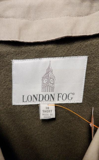London Fog Men's Size 38 Short Beige Coat