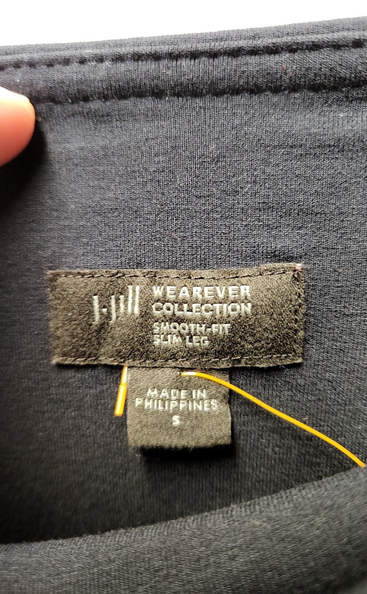 J Jill Wearever Collection Women's Size S Navy Pants Smooth Fit Slim Leg