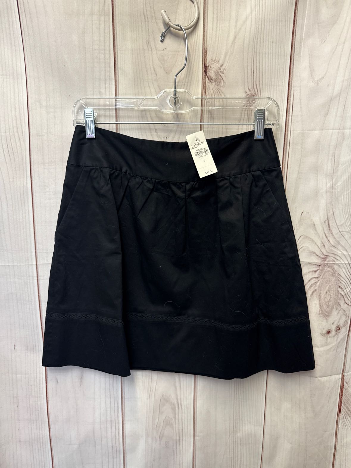NWT Loft Women's Size 0 Black Skirt