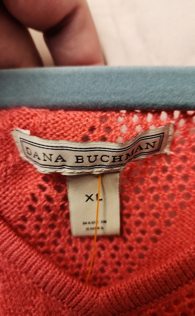 Dana Buchman Women's Size XL Pink Sweater