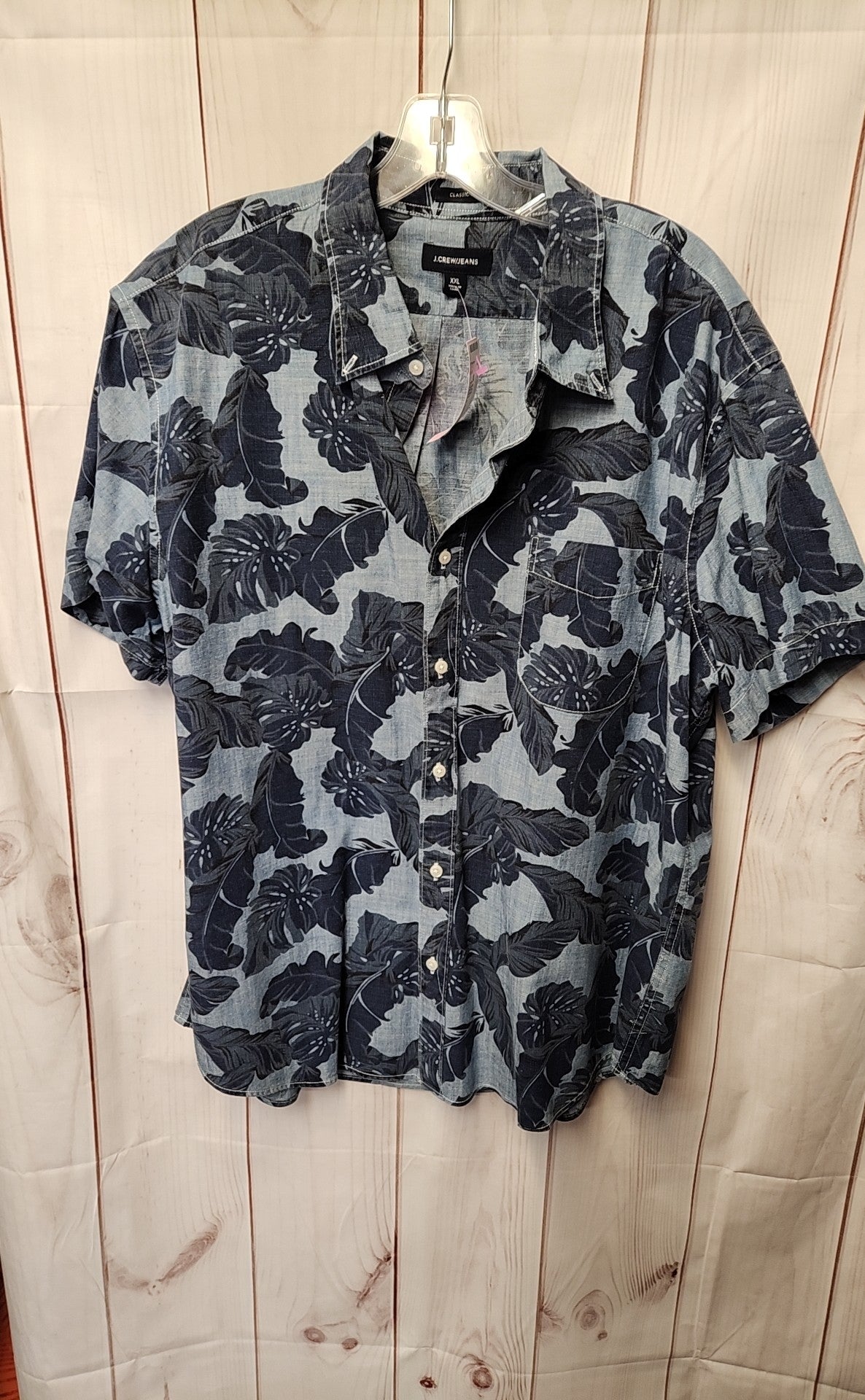 J Crew Men's Size XXL Blue Shirt
