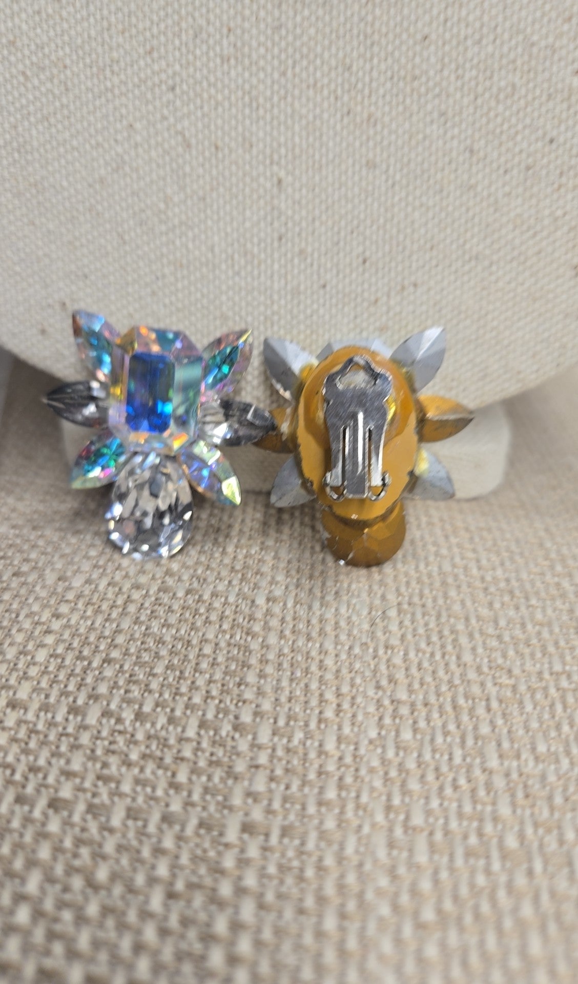 Rhinestone Clip-on Earrings
