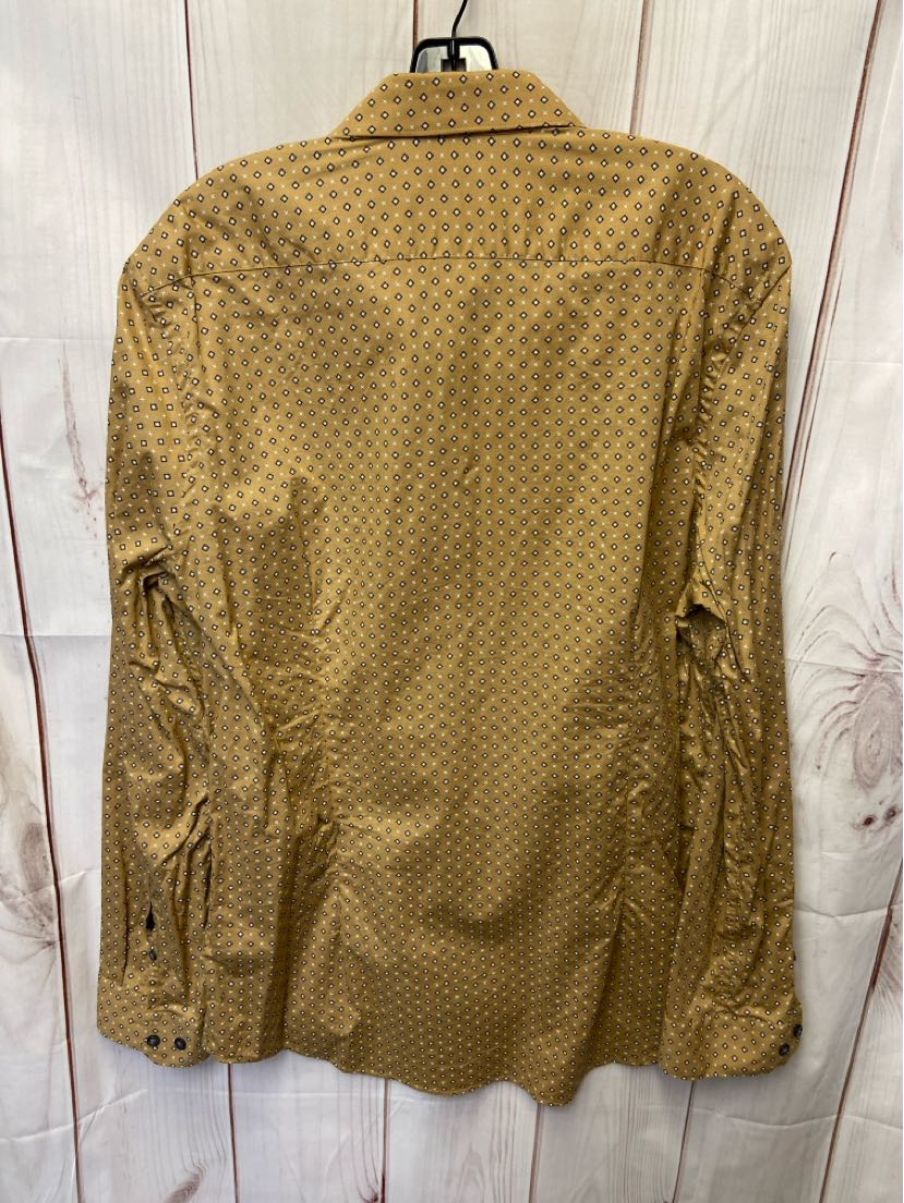 Express Men's Size L Gold Shirt