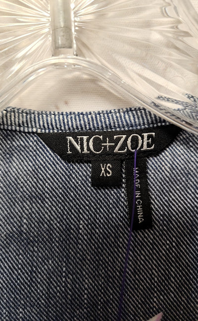 Nic & Zoe Women's Size XS Blue Jacket