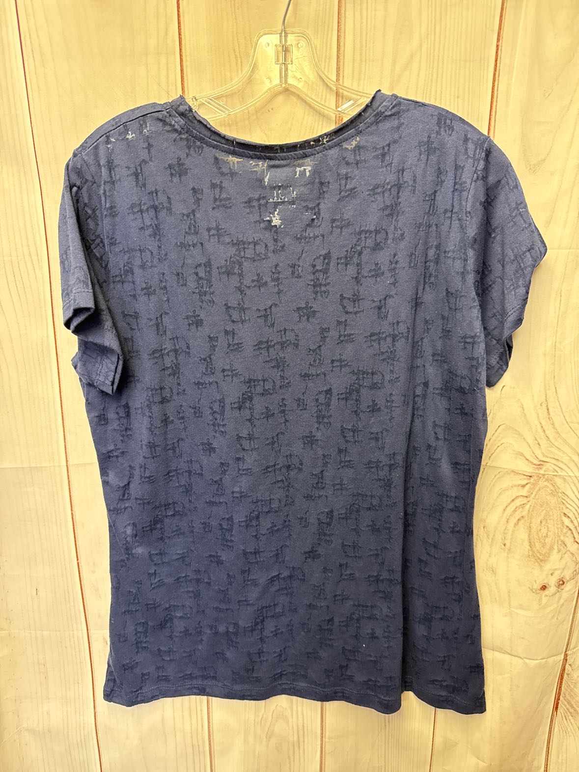 NWT Patriots Women's Size XXL Navy Short Sleeve Top