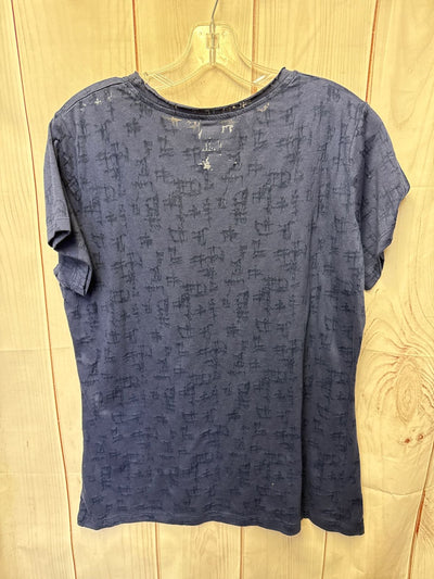 NWT Patriots Women's Size XXL Navy Short Sleeve Top