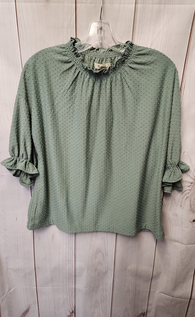 Madewell Women's Size M Green Short Sleeve Top