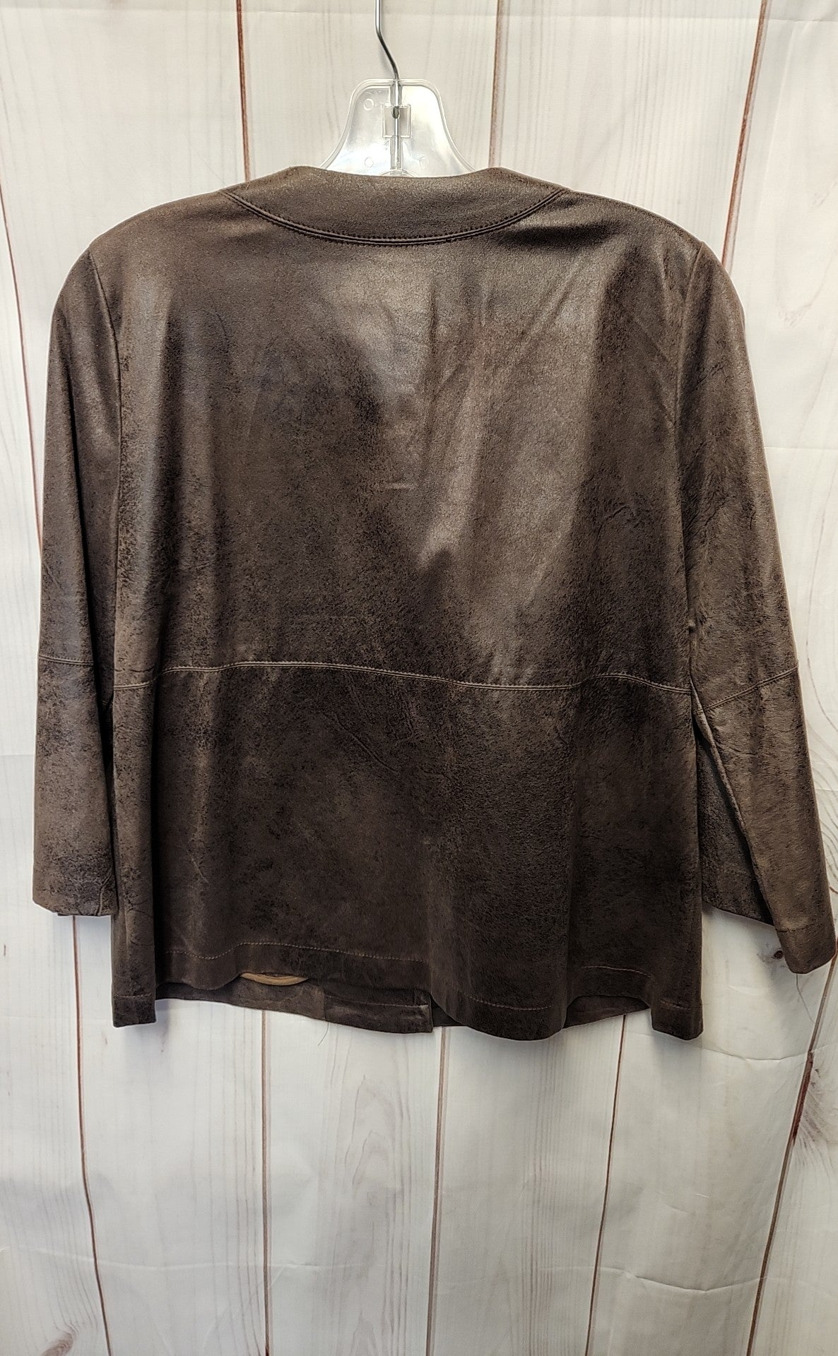 Renuar Women's Size 4 Brown Faux Suede Jacket