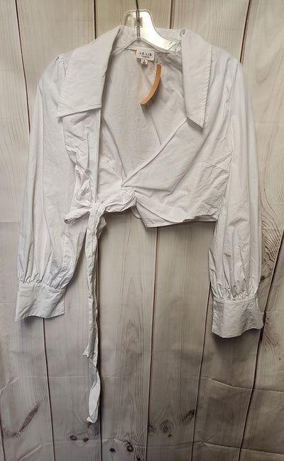 Le Lis Women's Size S White Long Sleeve Top