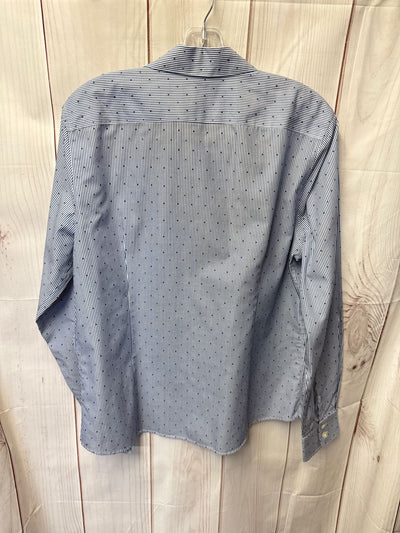 Lands End Women's Size 14 Blue Long Sleeve Top