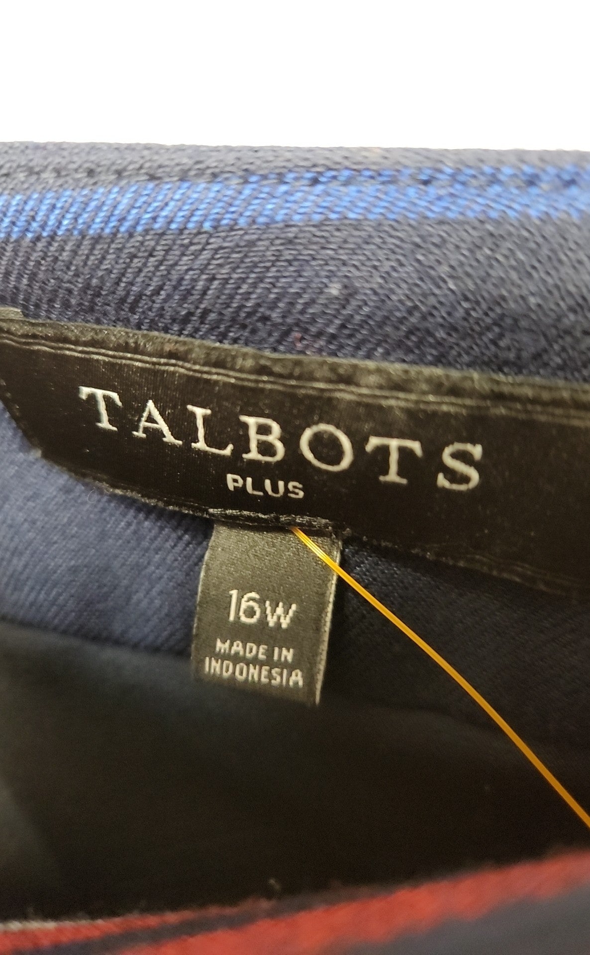 Talbots Women's Size 16 Navy & Red Skirt