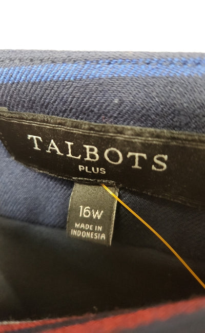 Talbots Women's Size 16 Navy & Red Skirt