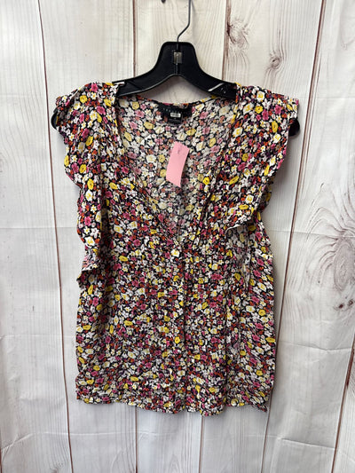 Sanctuary Women's Size M Pink Floral Sleeveless Top