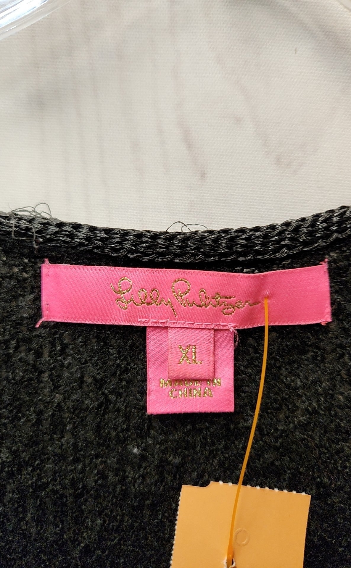 Lilly Pulitzer Women's Size XL Black Cardigan