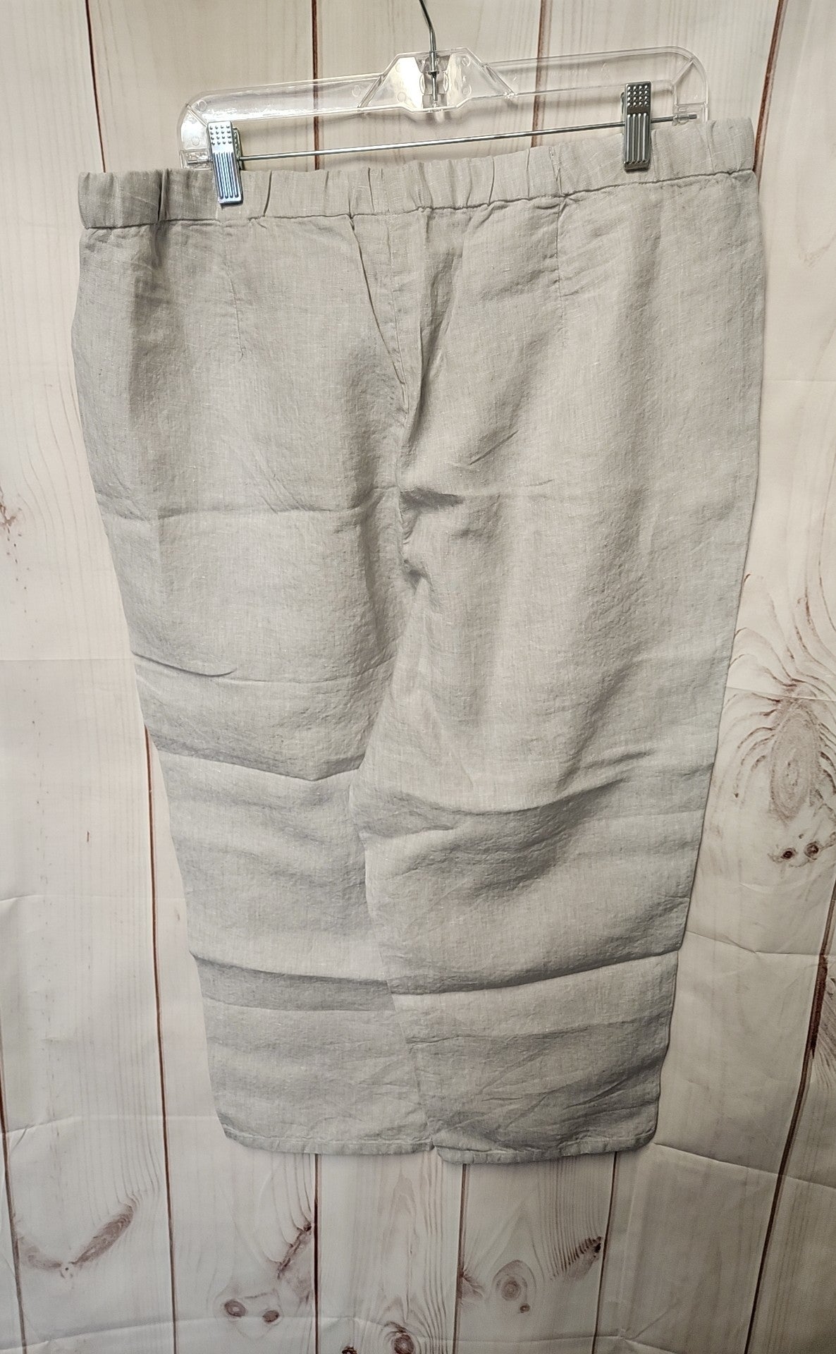 J Jill Women's Size 1X Gray Linen Pants