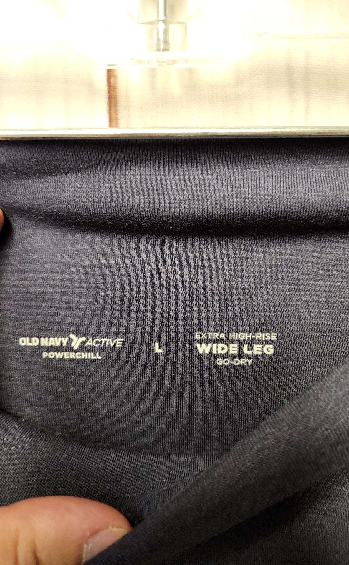 Old Navy Women's Size L Blue Active Pants Extra High Rise Wide Leg