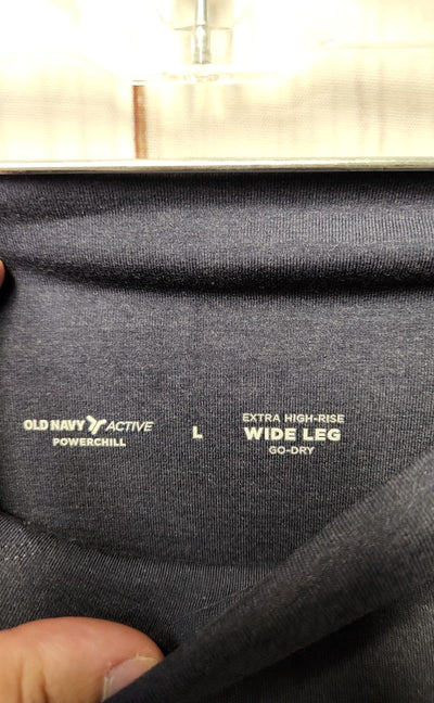 Old Navy Women's Size L Blue Active Pants Extra High Rise Wide Leg